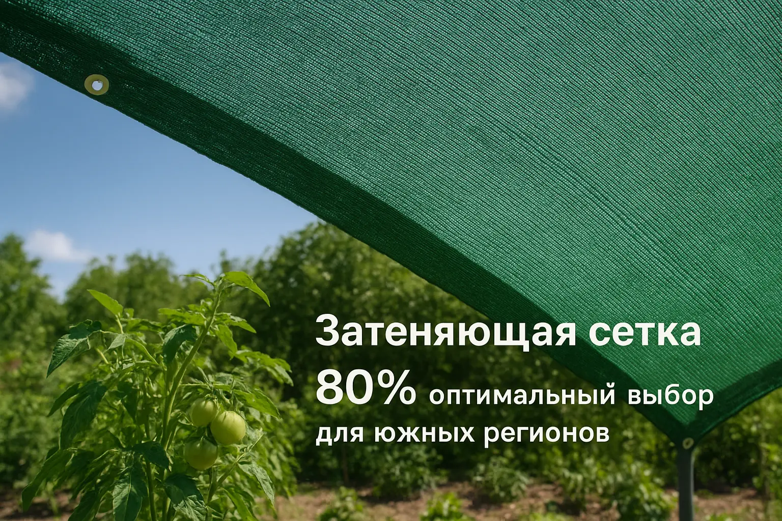 Затеняющая сетка 80%: оптимальный выбор для южных регионов